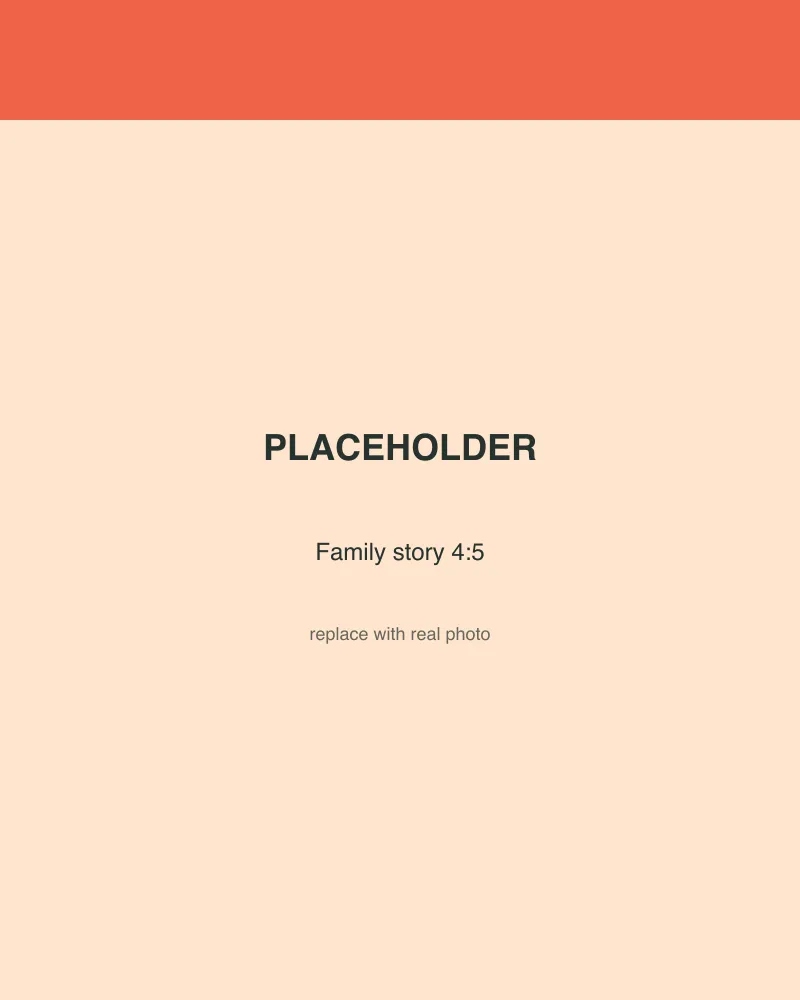 Placeholder portrait — replace with a real family photo.