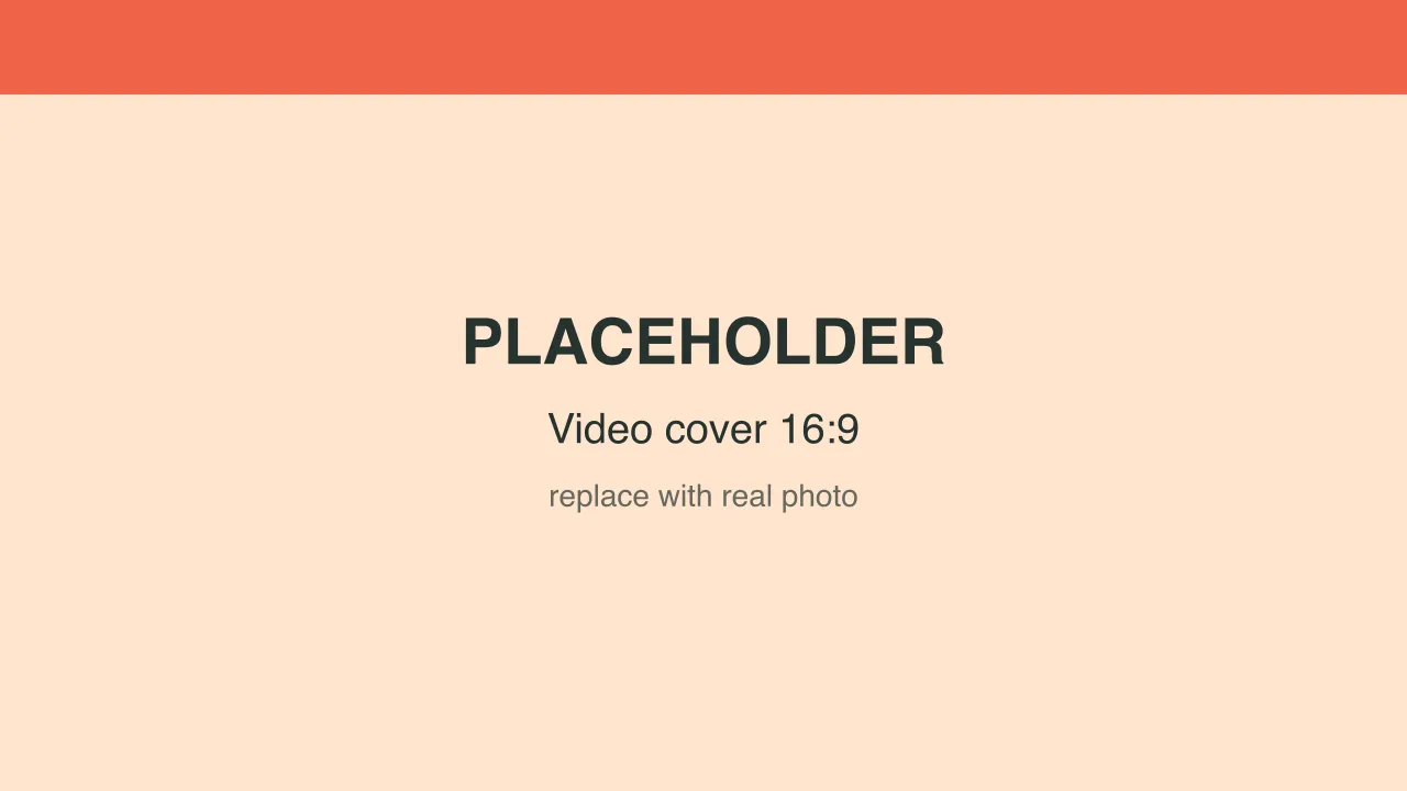 Placeholder video cover — replace with a real 16:9 photo of the chicks.